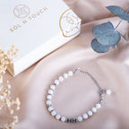 Life Bloom Moment – Moonstone Bracelet (Silver Version)