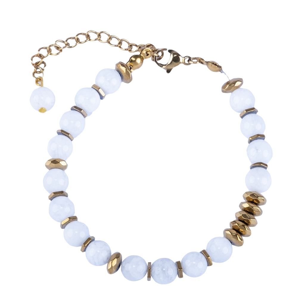 Life Bloom Moment – Moonstone Bracelet (Gold Version)