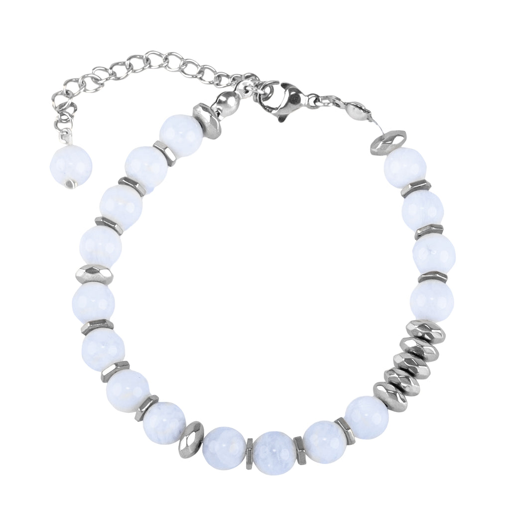 Life Bloom Moment – Moonstone Bracelet (Silver Version)