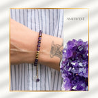 Awakening Moment – Amethyst Necklace Bracelet (Gold Version)