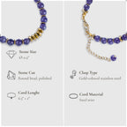 Awakening Moment – Amethyst Necklace Bracelet (Gold Version)