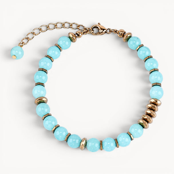 Fresh Start Moment – Amazonite Bracelet (Gold Version)