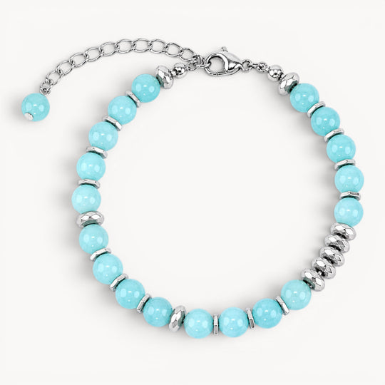 Fresh Start Moment – Amazonite Bracelet (Silver Version)
