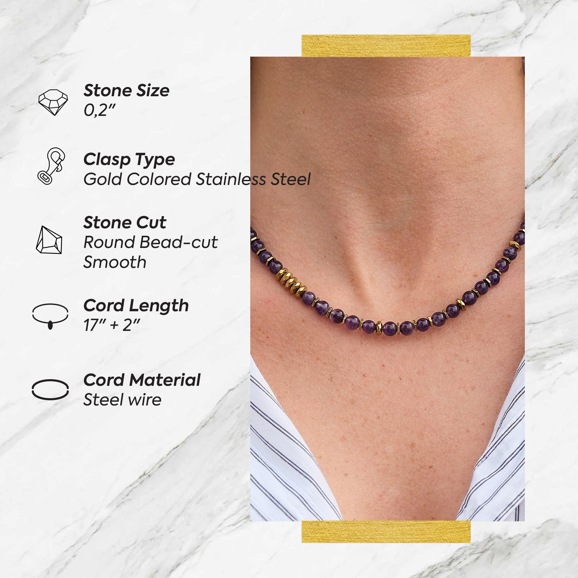 Awakening Moment – Amethyst Necklace