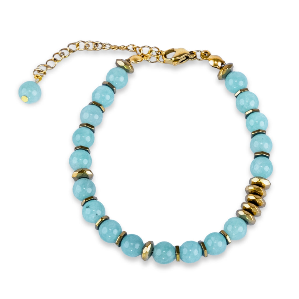 Fresh Start Moment – Amazonite Bracelet (Gold Version)