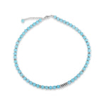 Fresh Start Moment – Amazonite Necklace (Silver Hematite Version)