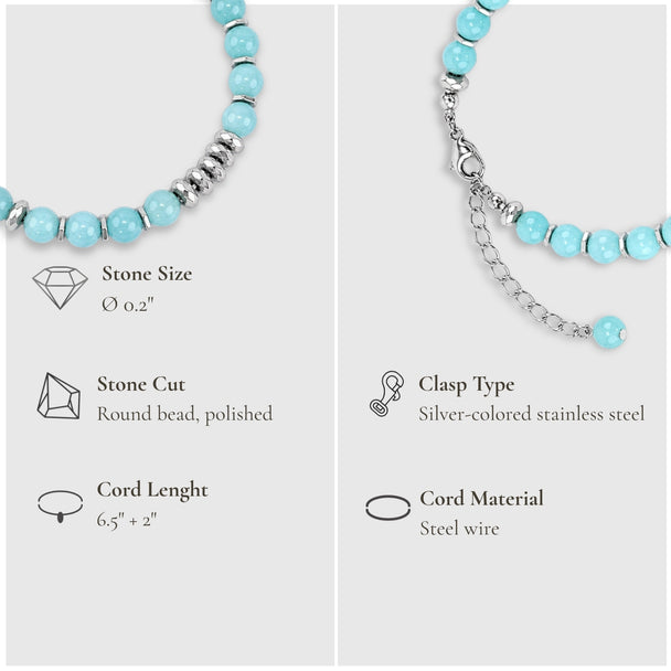 Fresh Start Moment – Amazonite Bracelet (Silver Version)