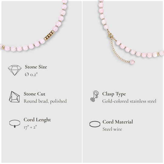 Heart Opening Moment – Rose Quartz Necklace