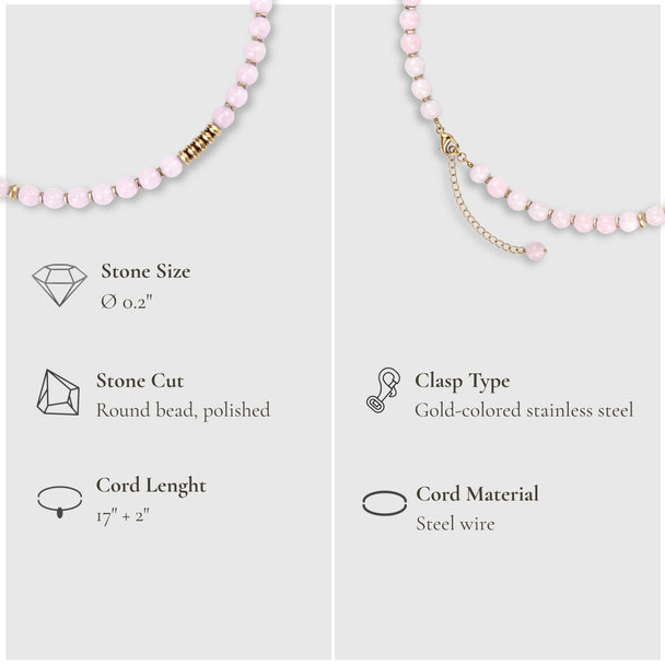 Heart Opening Moment – Rose Quartz Necklace