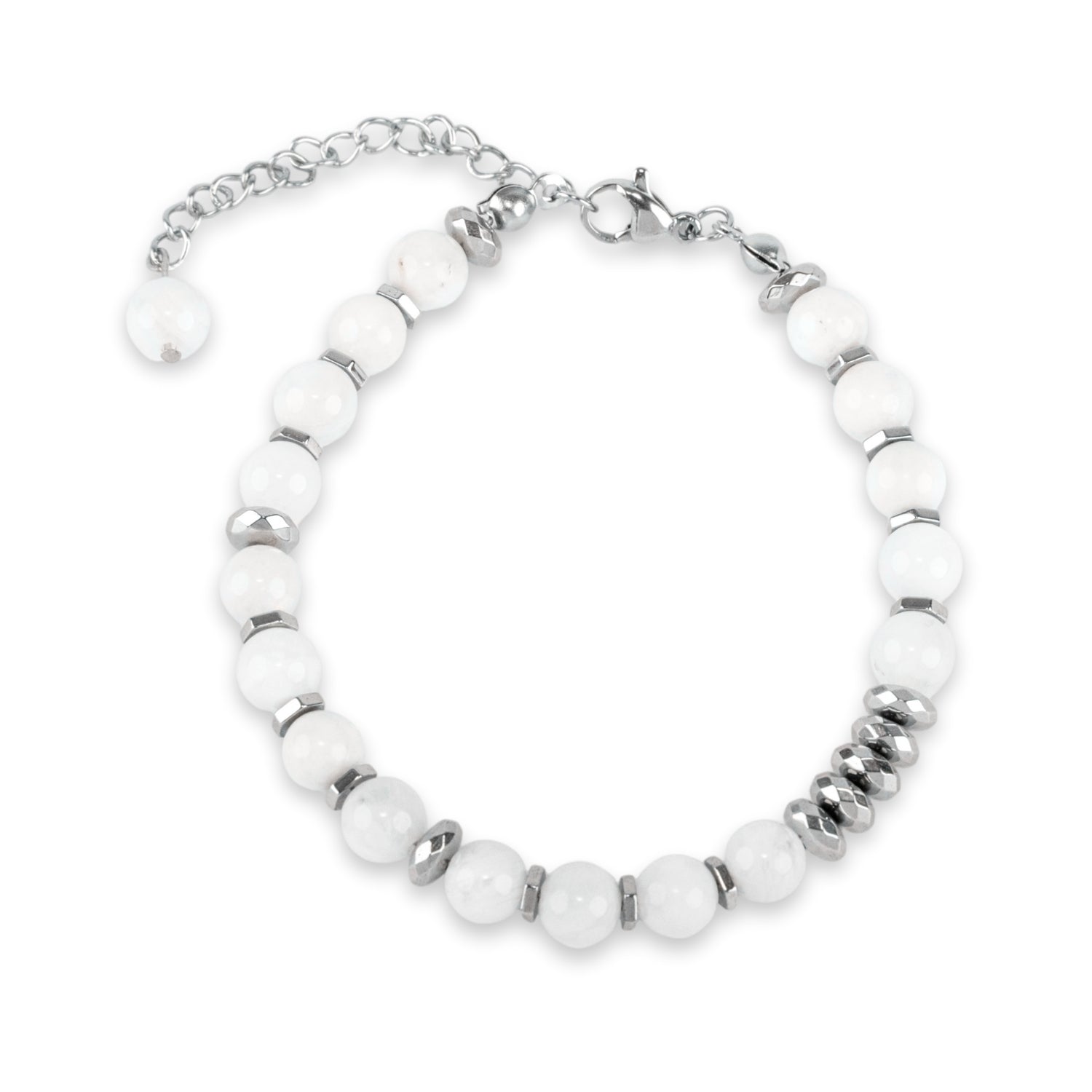 Life Bloom Moment – Moonstone Bracelet (Silver Version)