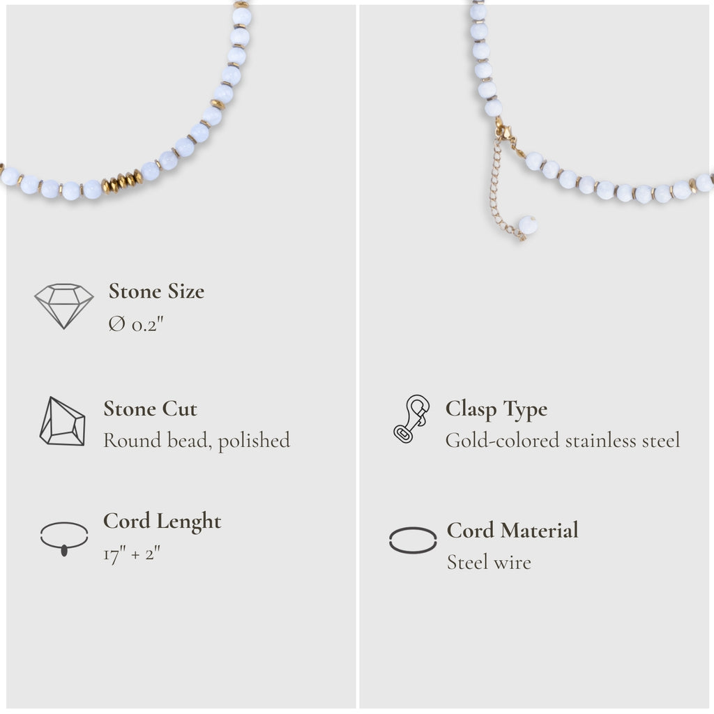 Life Bloom Moment – Moonstone Necklaces (Gold Version)