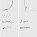 Life Bloom Moment – Moonstone Necklaces (Gold Version)