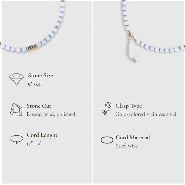 Life Bloom Moment – Moonstone Necklaces (Gold Version)