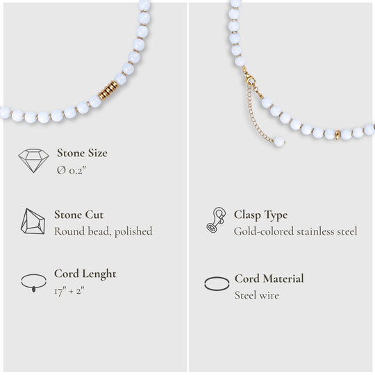 Life Bloom Moment – Moonstone Necklaces (Gold Version)