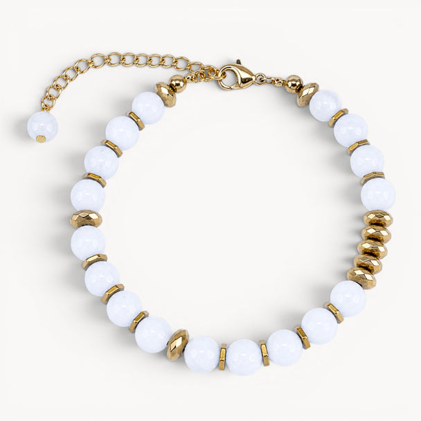 Life Bloom Moment – Moonstone Bracelet (Gold Version)