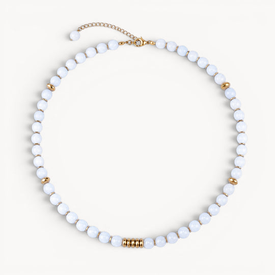 Life Bloom Moment – Moonstone Necklaces (Gold Version)