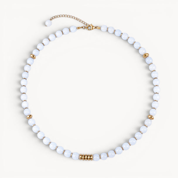Life Bloom Moment – Moonstone Necklaces (Gold Version)