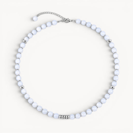 Life Bloom Moment – Moonstone Necklaces (Silver Version)