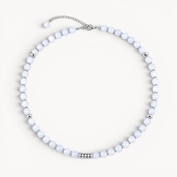 Life Bloom Moment – Moonstone Necklaces (Silver Version)