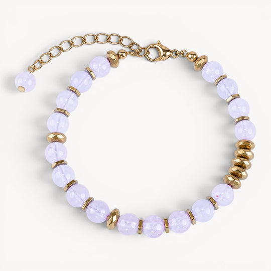 Heart Opening Moment – Rose Quartz  Bracelet (Gold Version)