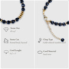 Turning Point Moment – Black Onyx Bracelet (Gold Version)