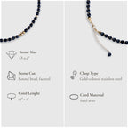 Turning Point Moment – Black Onyx Necklace (Gold Version)