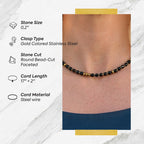 Turning Point Moment – Black Onyx Necklace (Gold Version)