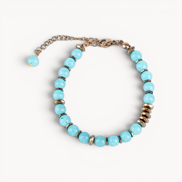 Fresh Start Moment – Amazonite Bracelet (Gold Version)