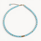 Fresh Start Moment – Amazonite Necklace (Gold Hematite Version)