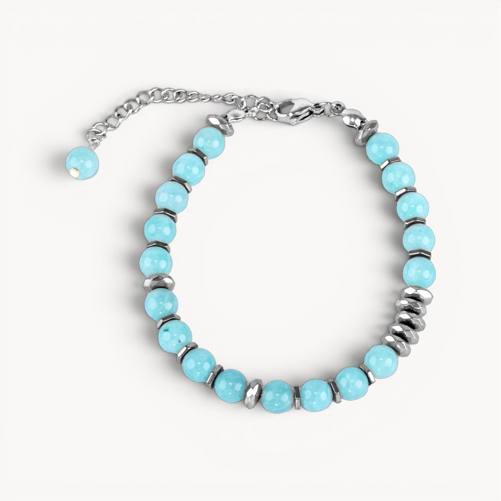 Fresh Start Moment – Amazonite Bracelet (Silver Version)