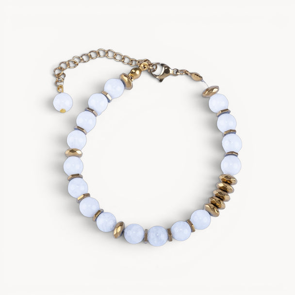 Life Bloom Moment – Moonstone Bracelet (Gold Version)