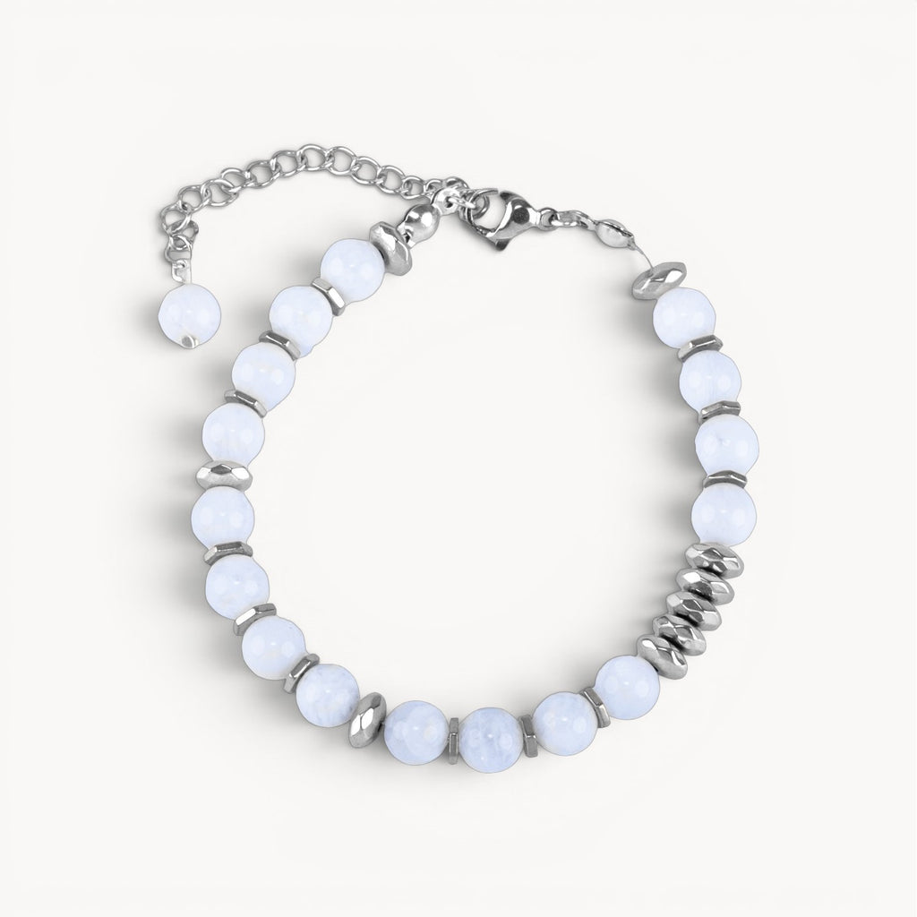 Life Bloom Moment – Moonstone Bracelet (Silver Version)