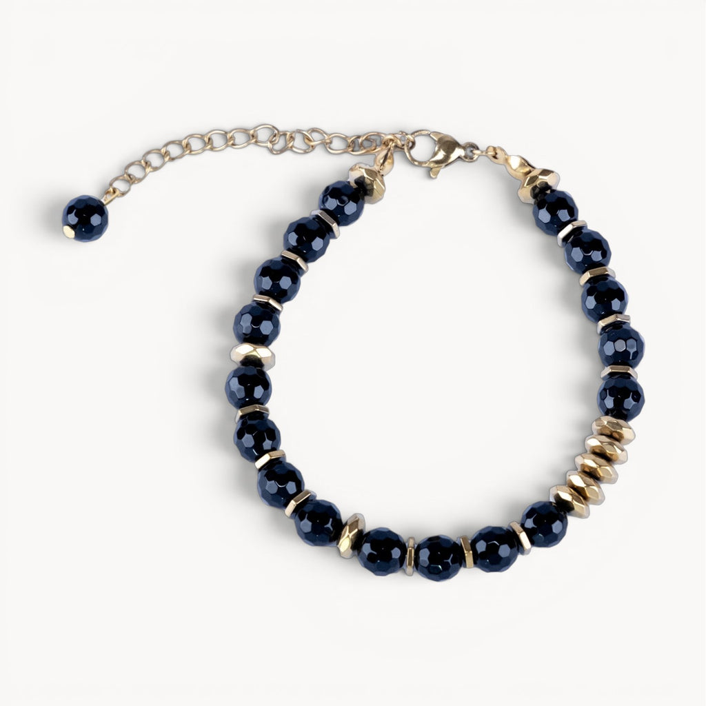 Turning Point Moment – Black Onyx Bracelet (Gold Version)