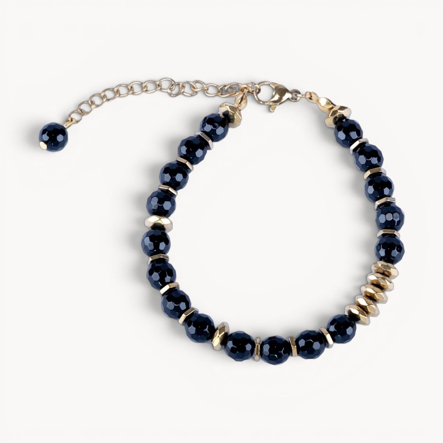 Turning Point Moment – Black Onyx Bracelet (Gold Version)
