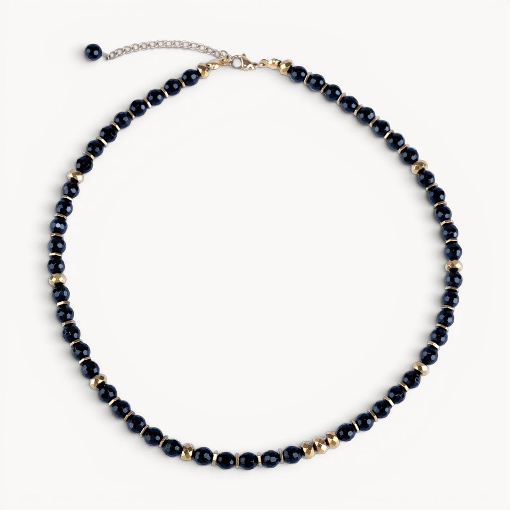 Turning Point Moment – Black Onyx Necklace (Gold Version)
