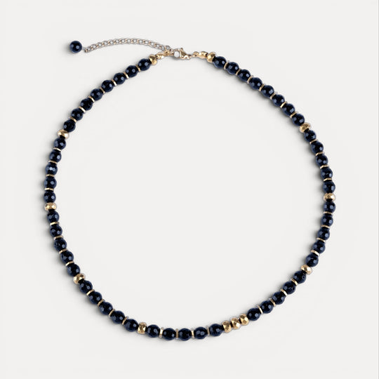 Turning Point Moment – Black Onyx Necklace (Gold Version)