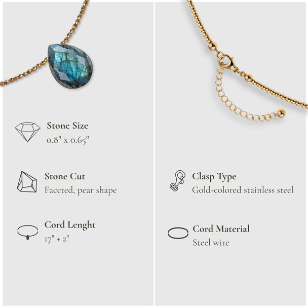 Hidden Light – Labradorite Necklace