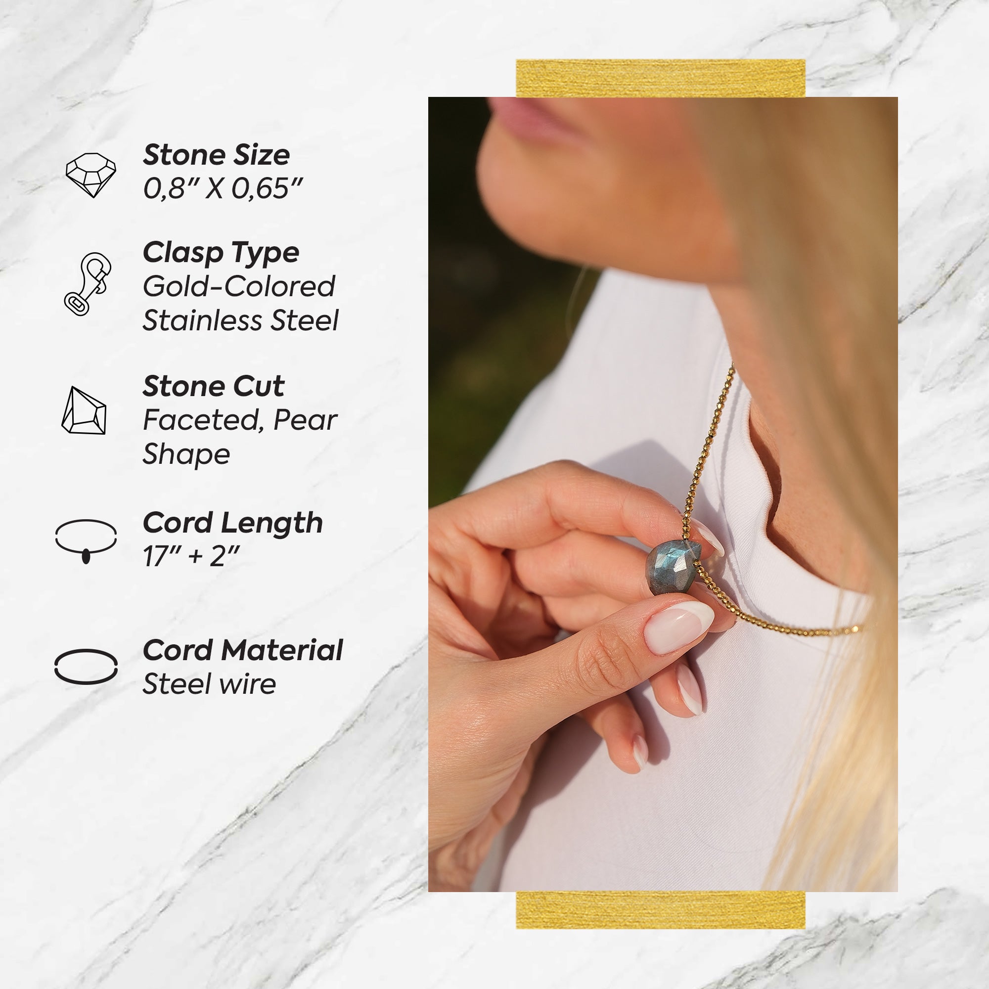 Hidden Light – Labradorite Necklace