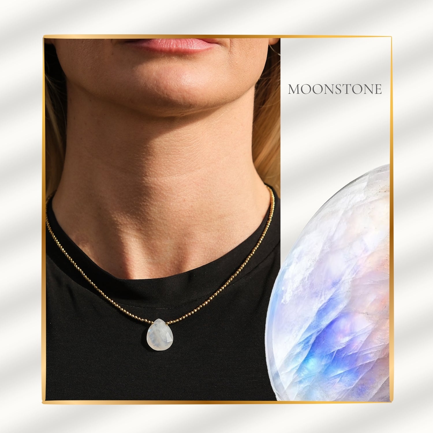 Soft Glow – Moonstone Necklace