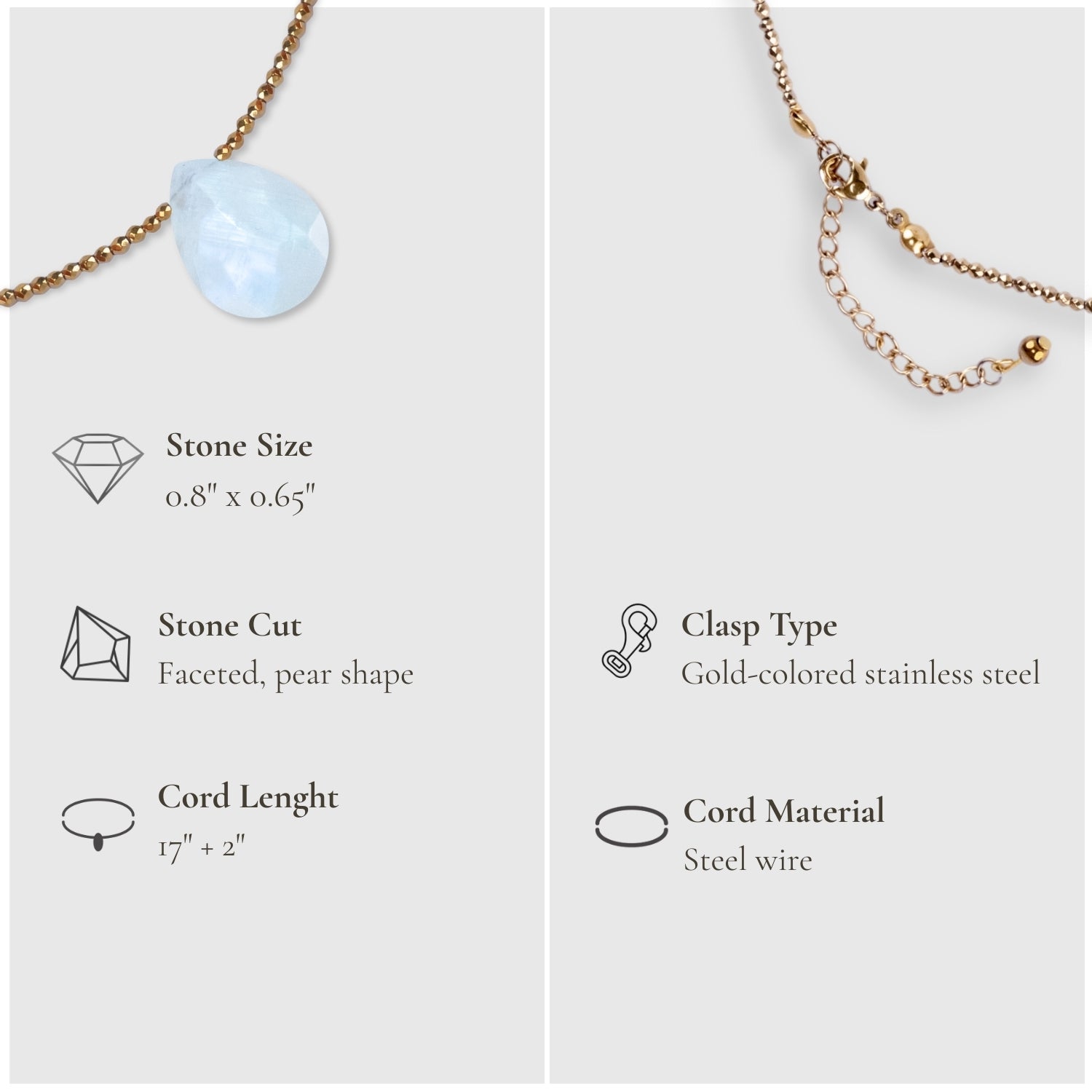 Soft Glow – Moonstone Necklace