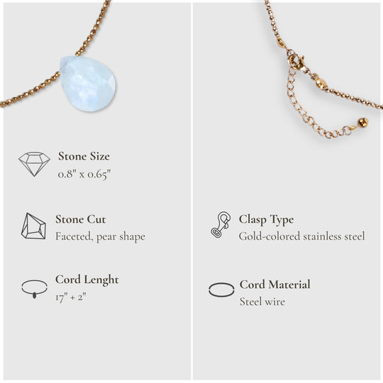 Soft Glow – Moonstone Necklace