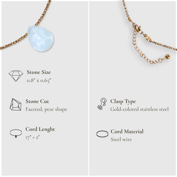 Soft Glow – Moonstone Necklace