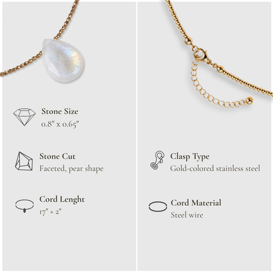 Soft Glow – Moonstone Necklace