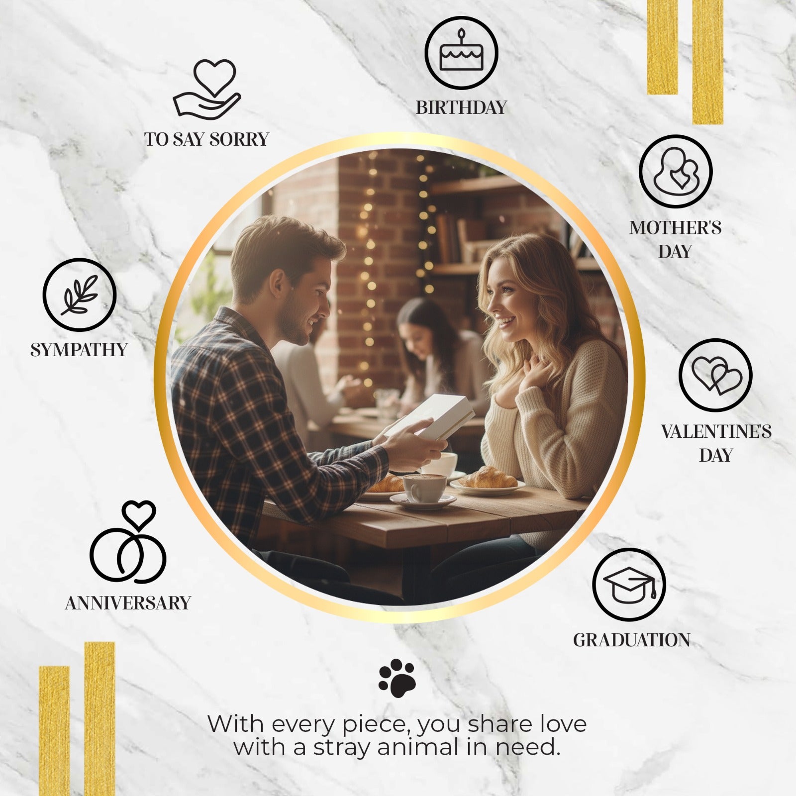 Life Bloom Moment – Moonstone Bracelet (Gold Version)