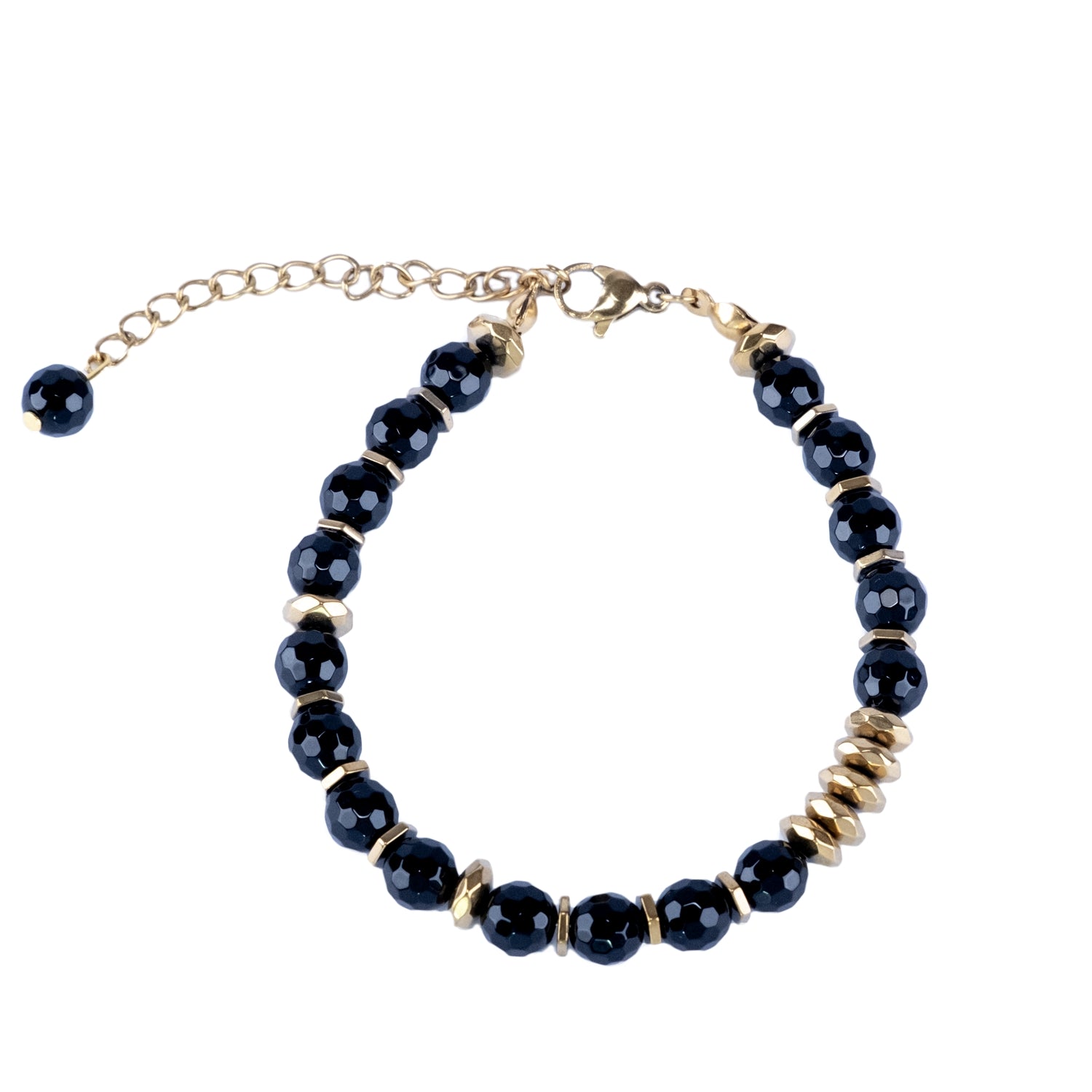 Turning Point Moment – Black Onyx Bracelet (Gold Version)