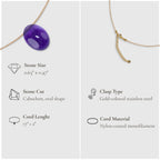 Aquarius Zodiac & Touch – Amethyst Necklace
