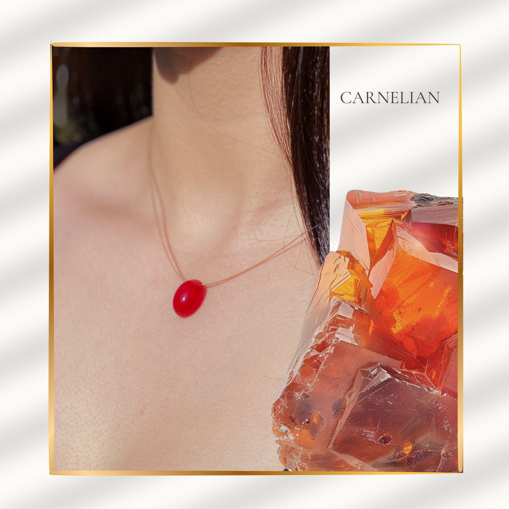 Aries Zodiac & Touch – Carnelian Necklace