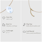 Cancer Zodiac & Touch – Moonstone Necklace