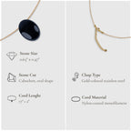 Capricorn Zodiac & Touch – Onyx Necklace