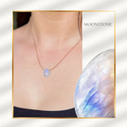 Cancer Zodiac & Touch – Moonstone Necklace